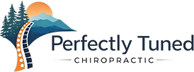 The official logo for Perfectly Tuned Chiropractic, providing chiropractic care, spinal adjustments, and wellness services.